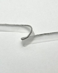 Кант из металлическиой цепочки, цвет: белый/никель; ширина 3мм