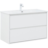 Aquanet 336370 Тумба Милан 100 цв. белый глянец (336370)