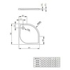 Душевой поддон 80х80 см Radaway Delos SDA0808-01