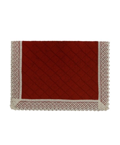 Коврик для ванной 50х70 Old Florence Rombetti бордовый