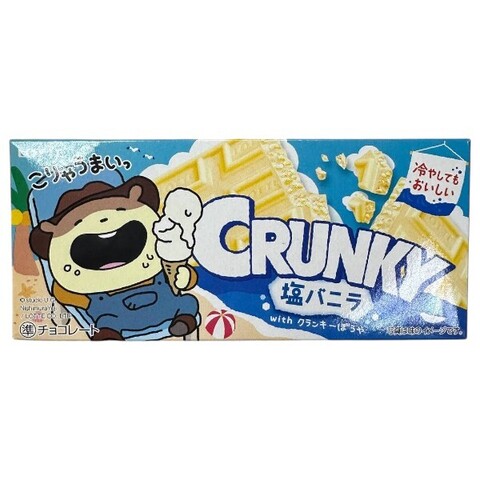 Шоколад белый хрустящий с соленой ванилью Crunky Lotte, 48 гр