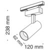 Трековый светильник Maytoni Focus led TR019-2-15W3K-B