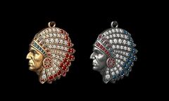 Силиконовый молд Индеец мини