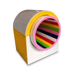 Детский аттракцион 4kids Беличье колесо «Красочный вихрь» с электроприводом