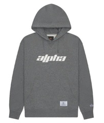 Толстовка Alpha Industries Alpha Logos Hoodie Medium Charcoal Heather (Серый)