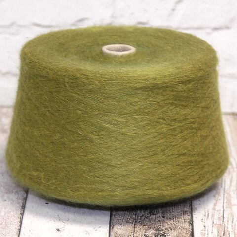 Кидмохер на полиамиде PURA LANA ITALIA / MARZIA 900 зеленая горчица