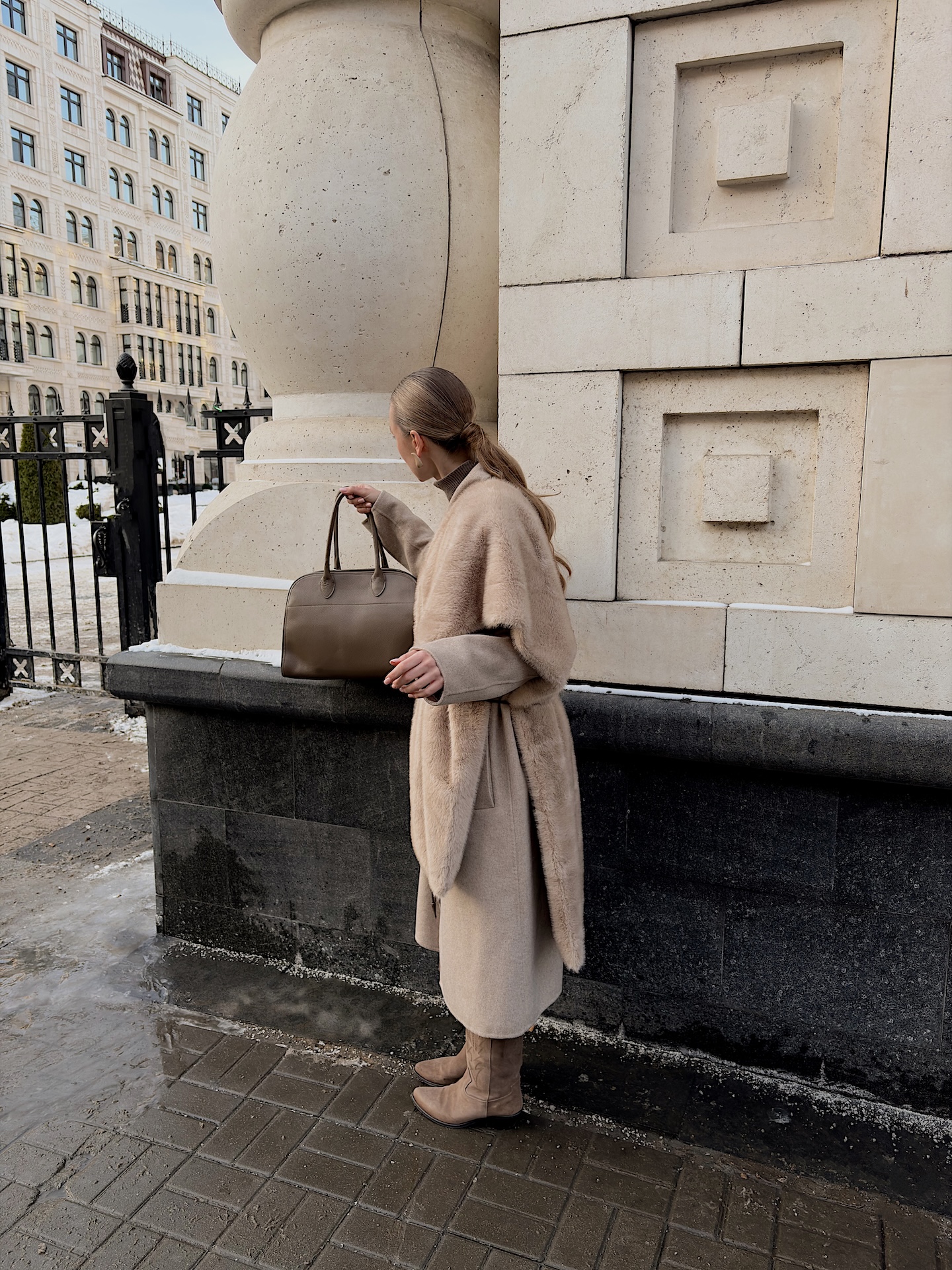 Меховой палантин