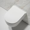 Ceramica Nova Modena CN6063 Подвесной унитаз c ультра тонким сидением и крышкой с функцией плавного закрытия, цвет: белый