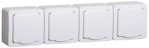 РСб24-3-ГПБб роз 4м с з/к о/у IP54 (белый) ГЕРМЕС PLUS