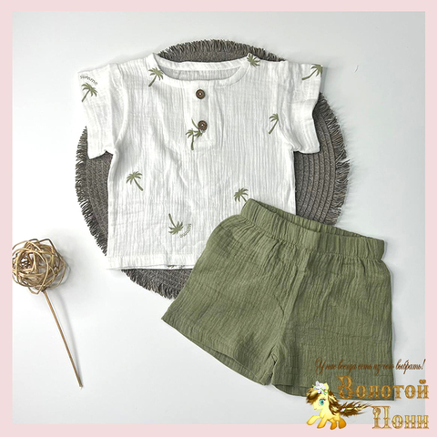 Костюм муслин детский (68-92) 260408-RT2008