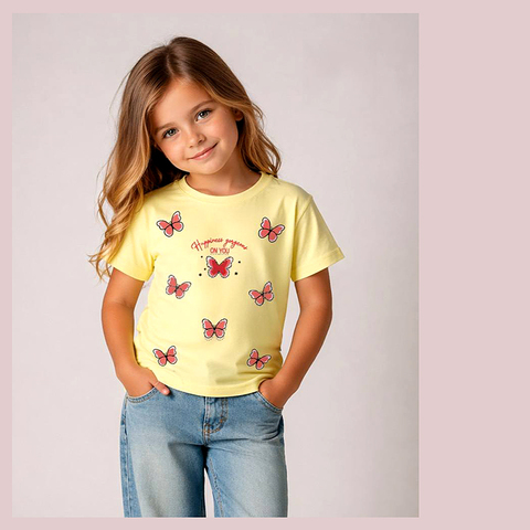 Футболка хлопок д (2-5) 260416-N611