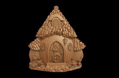 Силиконовый молд № 426 домик Грибы 2 D ( серия домики для гномов и фей)