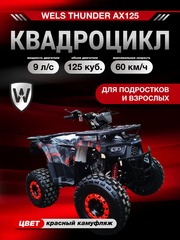 Подростковый бензиновый квадроцикл Wels AX125