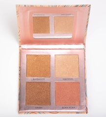 OG-DE715601 Палетка хайлайтеров 4-х ветная ONE STEP №01 BORA BORA