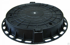 Люк полимерный тяжелый тип Т черный 25 т