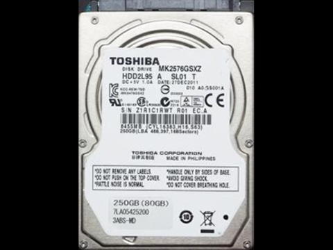 Жесткий диск Toshiba MK2576GSXZ 250Gb 2.5 SATA HDD