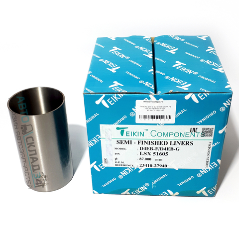 ГИЛЬЗЫ ДИЗ D 2,2 D4EB SANTA FE CM 06-09 TEIKIN К-Т 4ШТ 87,0-91,1-162,0 ММ БЕЗ БУРТА