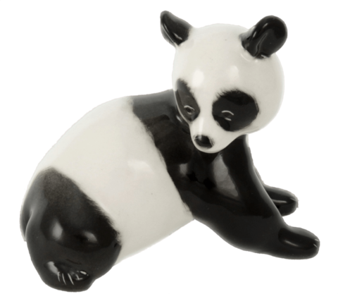 Фарфоровая статуэтка «Панда – бамбуковый медведь». ЛФЗ, 1960-70 гг.