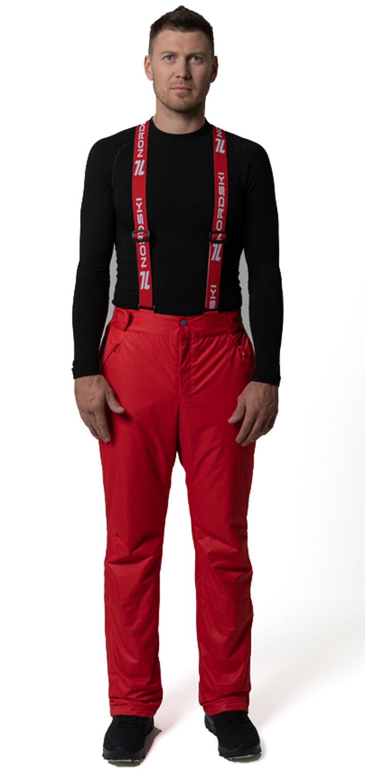 Тёплые зимние брюки NordSki Premium Red мужские NSM211900 - SKIRUNNER.RU