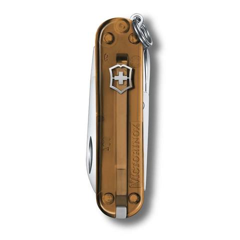 Нож-брелок Victorinox Classic SD Transparent Colors, Chocolate Fudge (0.6223.T55G)