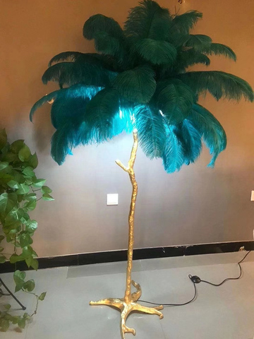 Торшер The Feather Floor Lamp Turquoise
