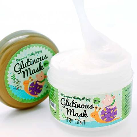 Elizavecca Milky Piggy Крем - маска ночная с муцином улитки Glutinous Mask 0.8 Snail Cream 100 г