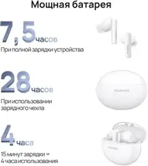 Наушники Huawei BT-гарнитура HUAWEI FreeBuds 5i White 55036648