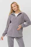 Костюм для беременных и кормящих 18405 светло-серый