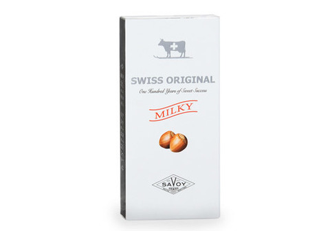 Молочный шоколад с дробленым фундуком Swiss Original, 100г