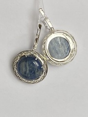 Кианит 559 (серьги из серебра)