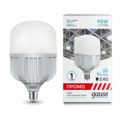 Лампа Gauss LED Elementary T160 95W 8800lm 4100K E40 Promo 60420