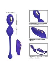 Фиолетовые виброшарики с электростимуляцией Impulse Intimate E-Stimulator Dual Kegel - 