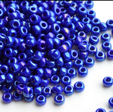 8/0 RR-1945 Бисер круглый Миюки /Miyuki round 8/0 Opaque luster cobalt