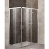 BelBagno UNIQUE-AH-2-100/115-75/90-C-Cr Душевой уголок прямоугольный. Две раздвижные двери. Стекло 5 мм, прозрачное, хром