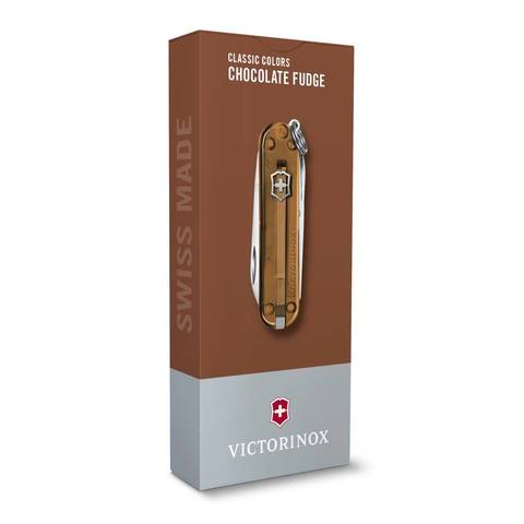 Нож-брелок Victorinox Classic SD Transparent Colors, Chocolate Fudge (0.6223.T55G)