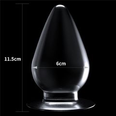 Прозрачная анальная пробка Flawless Clear Anal Plug - 11,5 см. - 