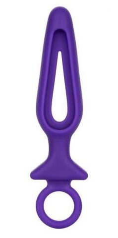 Фиолетовая силиконовая пробка с прорезью Silicone Groove Probe - 10,25 см. - California Exotic Novelties Booty Call SE-0393-46-2