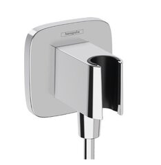 Hansgrohe FixFit Q 26887000 Шланговое подключение с держателем ручного душа (хром) фото