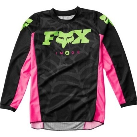 Мотоджерси подростковая Fox 180 Venin Youth Jersey (Black, YL, 2021)