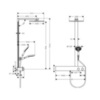 Душевая система внешнего монтажа с термостатом 106,6 см с верхней лейкой 30х30 см Hansgrohe Raindance E 27364000