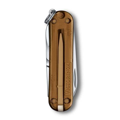 Нож-брелок Victorinox Classic SD Transparent Colors, Chocolate Fudge (0.6223.T55G)