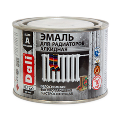 ЭМАЛЬ АЛКИДНАЯ ДЛЯ РАДИАТОРОВ "DALI" 0,5 КГ (6) "РОГНЕДА"