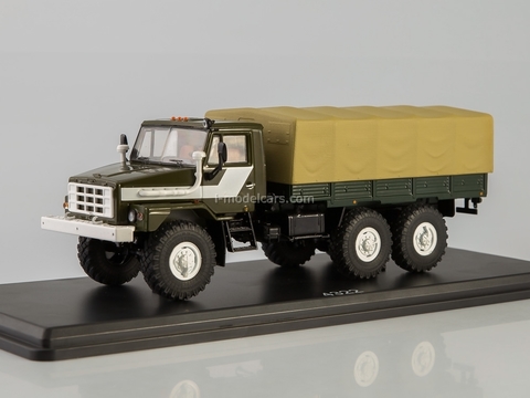 Ural-43223 flatbed truck with awning khaki 1:43 Start Scale Models (SSM)