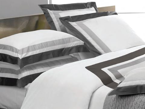 Постельное белье 2 спальное евро макси Mirabello Two Tones N31 Grigio