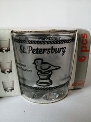 Набор стопок из 6 шт. Черно-белая печать и с бронзой. Глория