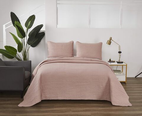 Покрывало 160х220 и наволочка 50х70 Sofi De MarkO Фрида чайная роза