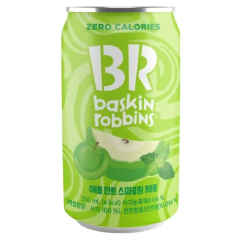 Напиток газированный со вкусом Яблоко-мята без сахара Baskin Robbins, 350 мл