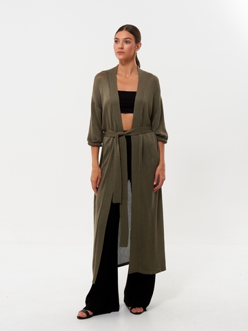 Кардиган MOREON с рукавом 3/4, хаки