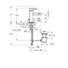 Vitra A4255929 Смеситель Origin для биде с донным клапаном, цвет медный