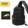 Картинка рюкзак однолямочный Ozuko 9808 Black - 17
